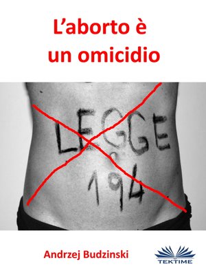 cover image of L'Aborto È Un Omicidio